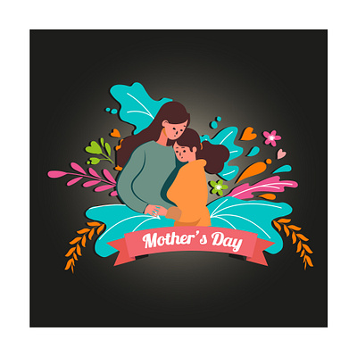 Mother's Day Flat illustration a mother branding design flat design flat illustration graphic design happy mothers day illustration international mothers day mothers day mothers day 2023 mothers day cookies mothers day flat illustration mothers day holiday mothers day movies mothers day uk mothers day usa