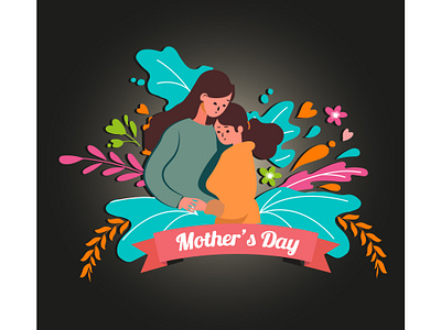 Mother's Day Flat illustration a mother branding design flat design flat illustration graphic design happy mothers day illustration international mothers day mothers day mothers day 2023 mothers day cookies mothers day flat illustration mothers day holiday mothers day movies mothers day uk mothers day usa