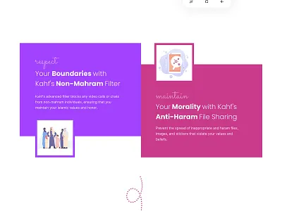 Kahf Messenger Landing audio call image sharing message messanger talking app video call voice chat