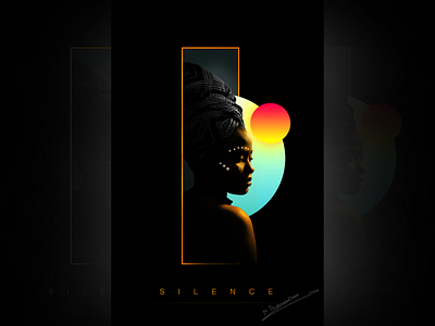 The silence of the lady design graphic design typography