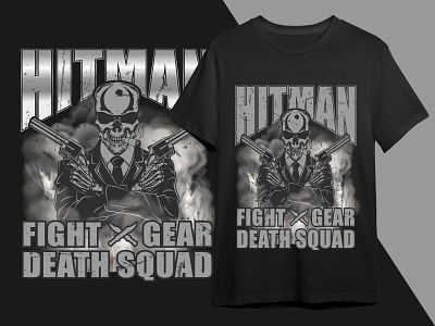 Hitman t-shirt design fight graphic design hitman shirt shirt design squad t shirt t shirt design