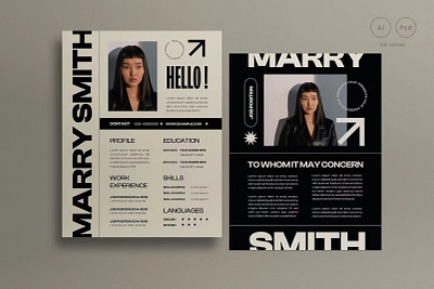 Mono Swiss Resume curriculum vitae cv design cv resume cv template illustration modern resume resume cv resume design resume template