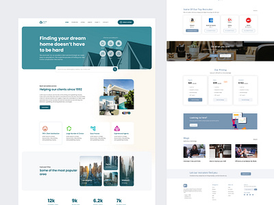 Landing Page- Real Estate design landing page ui ux web design