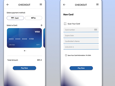 Credit Card Checkout - by Elahe Saadati on Dribbble