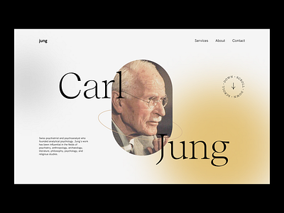 Day 31: Psychologist website build carl jung landing page design modern design motion design psychologist website psychology pyschologist landing page ui design