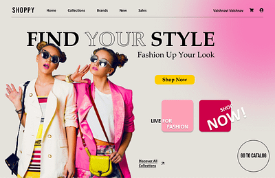 E-Commerce Shopping Website branding clothing brand figma logo shopping ui uiux web design website design