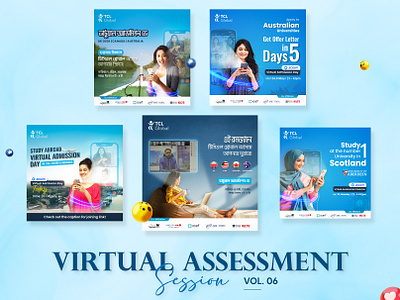 Virtual Assessment | Higher Education Social Media Post education consultancy banner higher education higher study social media banner social media post study abroad study australia study canada study uk study usa