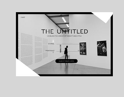 LAYOUT HOME PAGE art artistic artwork clean design dailyui exhibition gallery homepage layout page minimalist modern simple ui