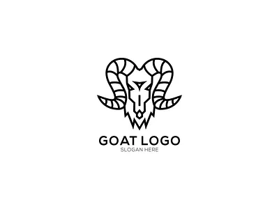 GOAT LOGO 3d animal animation app awesome brand branding design goat graphic design identity illustration logo logos logotypo motion graphics skcets ui usa vector