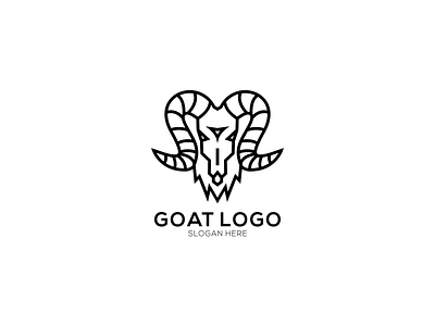 GOAT LOGO 3d animal animation app awesome brand branding design goat graphic design identity illustration logo logos logotypo motion graphics skcets ui usa vector