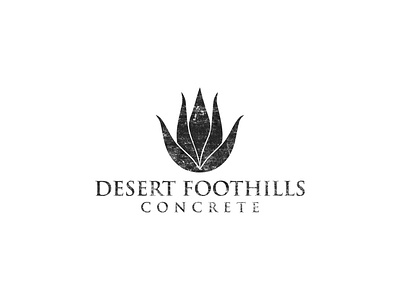 Desert Foothills Concrete logo design branding business logo concrete logo construction logo custom logo design graphic design logo logo design logo design challange vector
