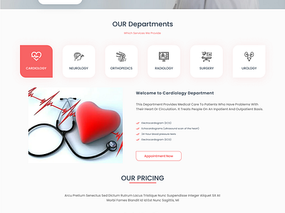 Doctor Connect -Clinic Landing Page clinic wesite design doctor website heath care website ui