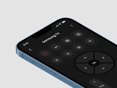Remote control mobile app app clean design figma minimal mobile app remote television touch tv ui ux volume