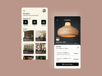 Smart Home Management App app design dailydesign ui