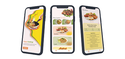 Cooking recipes application appllication business banner design e commerce design figma ui ui ux design ux website design