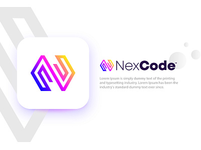 Nex Code app logo design brand design brand identity branding design flat design graphic design illustration logo