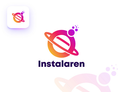 Instalaren app logo design brand design brand identity branding design flat design graphic design illustration logo