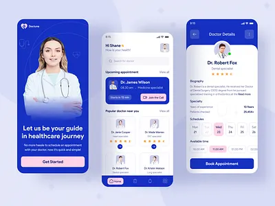 Medical Service - Mobile App app app design doctor doctor app health health app healthcare hospital medical medical app medical care medicine medicine app mobile mobile application mobile ui patients schedule ui ux