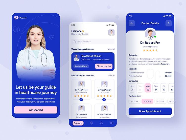 Medical Service - Mobile App by Sajib Das Supriyo on Dribbble