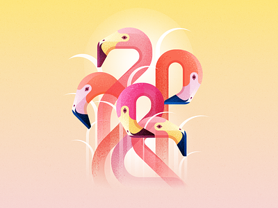 More pink. Flamingo affinity designer bird bright illustration character design flamingo flat graphic design illustration pink vector