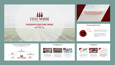 Fine Wine Presentation branding design graphic design powerpoint presentation slides