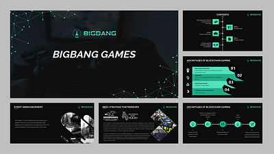 BigBang Games Presentation branding design powerpoint presentation slides