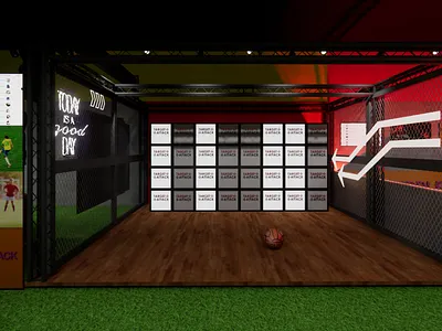 Design of a FOOTBALL FIESTA PARK 3d 3d modeling 3d rendering animation architechture architect architectural design architectural rendering branding design interior design logo