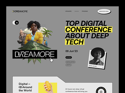 Dreamore Website design interface product service startup ui ux web website