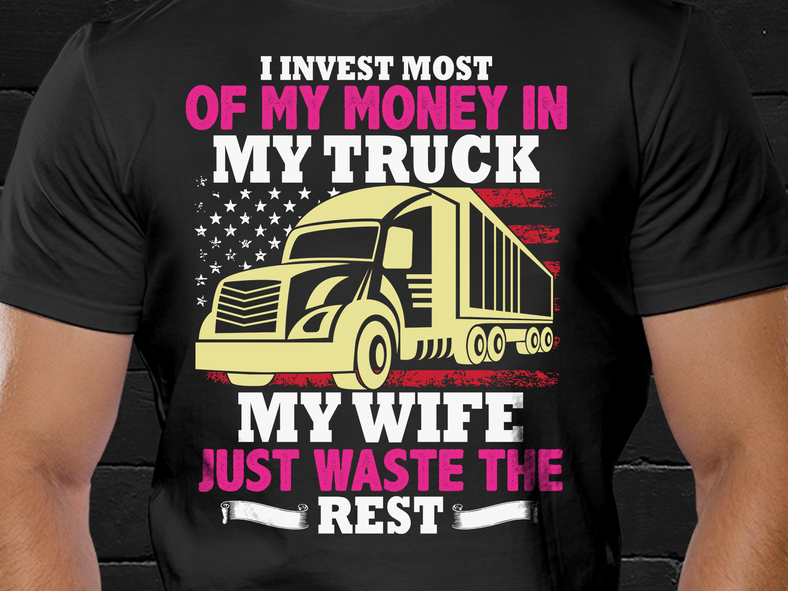 Truck Driver Tshirt Design - Trucker T shirt Design by Rashed Khan on