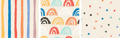 Kids Patterns Collection branding design graphic design illustration vector