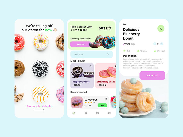 Donut App by mubashir on Dribbble