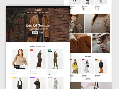 Jesse Elegant apparel branding clean clothes creative ecommerce fashion logo marketplace modern shop shopping store ui woocommerce