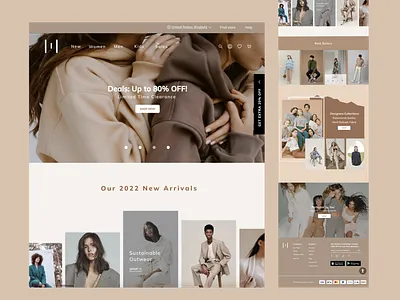 Mirror (E-commerce website) branding design e commerce website ui webdesign