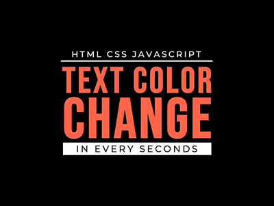 Change Text Color in JavaScript css css3 divinectorweb frontend html html5 javascript javascript projects