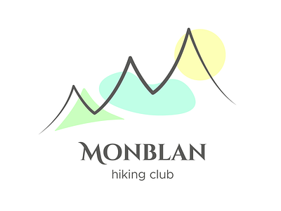 Logotype for hiking club hiking hiking club logo logo disign logotype mountains nature