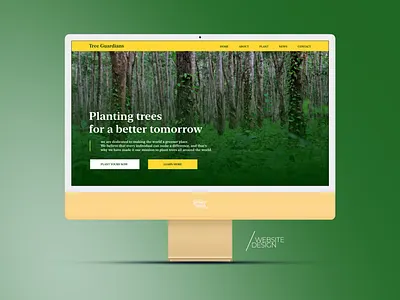 Plant Trees Website graphic design ui ux websitedesigner