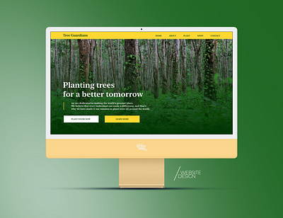 Plant Trees Website graphic design ui ux websitedesigner