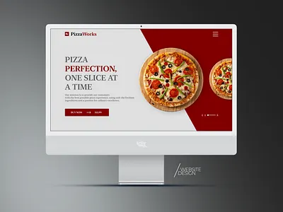 Pizza Website ui ux web designer websitedesigner