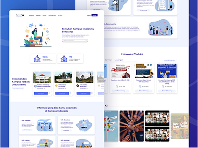 Homepage Education Website app design edu web education education app homepage ui web design website