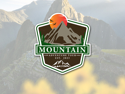 Mountain Adventure Vintage badge logo adventure badge diy vintage sticker mountain badge mountain vintage sticker stickers vintage vintage adventure vintage sticker album vintage sticker book vintage stickers