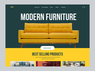 Furniture Landing page chair furnite furniture landing page furniture website header interior landing page sofa ui website