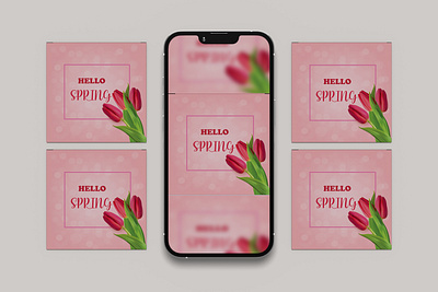 Vector Spring Social Post Template botanical event post facebook post facebook template flat floral floral flowers flower post happy spring natural flower social media templat spring spring floral spring flowers spring nature spring post spring sale spring season spring social post spring template springtime