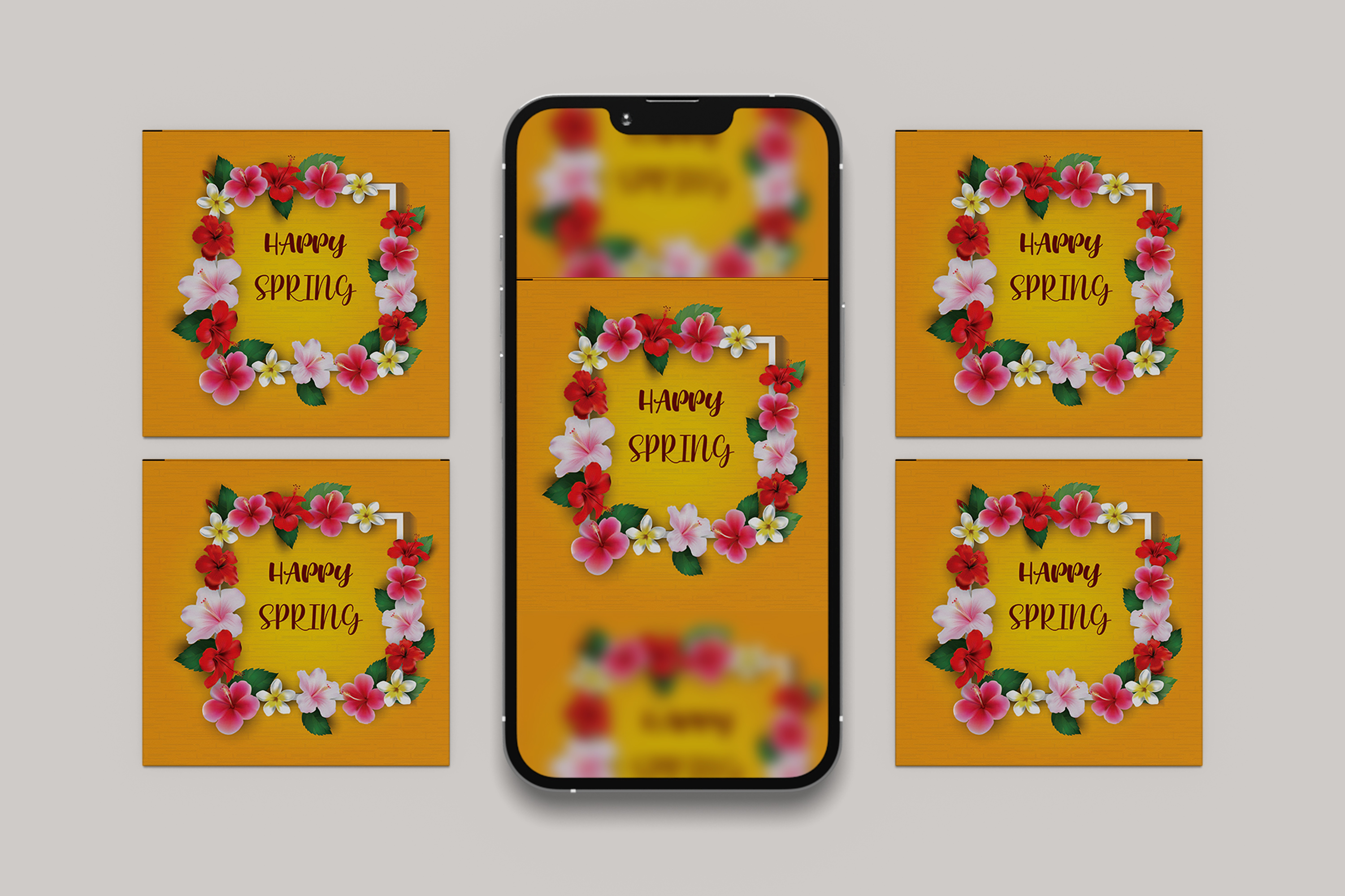 Vector Spring Social Post Template by ROYAL IT LAB on Dribbble