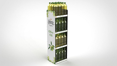 Olive Oil Store Display 3d design display graphic graphic design industrial design point of purchase