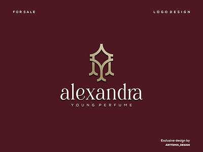 alexandra young perfume branding corporate design grid illustration initial initial logo logo monogram ui