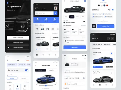 Auto.Hunt - Car Marketplace Mobile App appdesign b2b b2c car detail car marketplace car marketplace mobile app clean design design marketplace app marketplace mobile app mobileapp modern design popular rent car rent car mobile app sell car ui uiux vehicle app vehicle detail