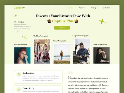 Photography Agency Landing page agency homepage corporate agency website homepage design landing page minimal design photo shot agency photography agency website photography landing page psd template ui ui ux user experience user interface design web design website design