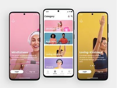 Meditation App app ui ux