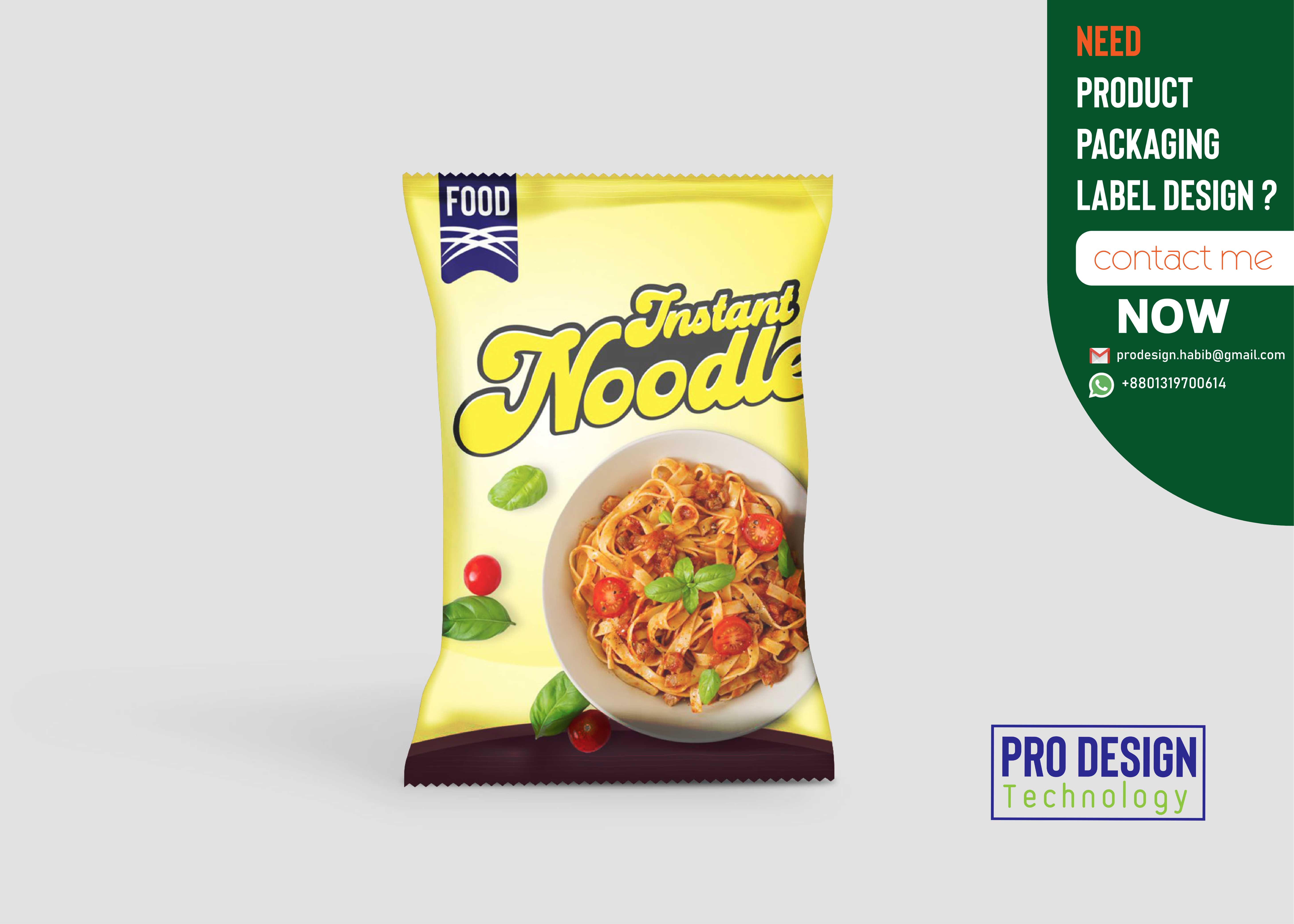 Noodles Packaging Design By Habib Rahaman(ProDesign) On Dribbble