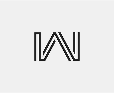 W black w logo minimal typography w logo